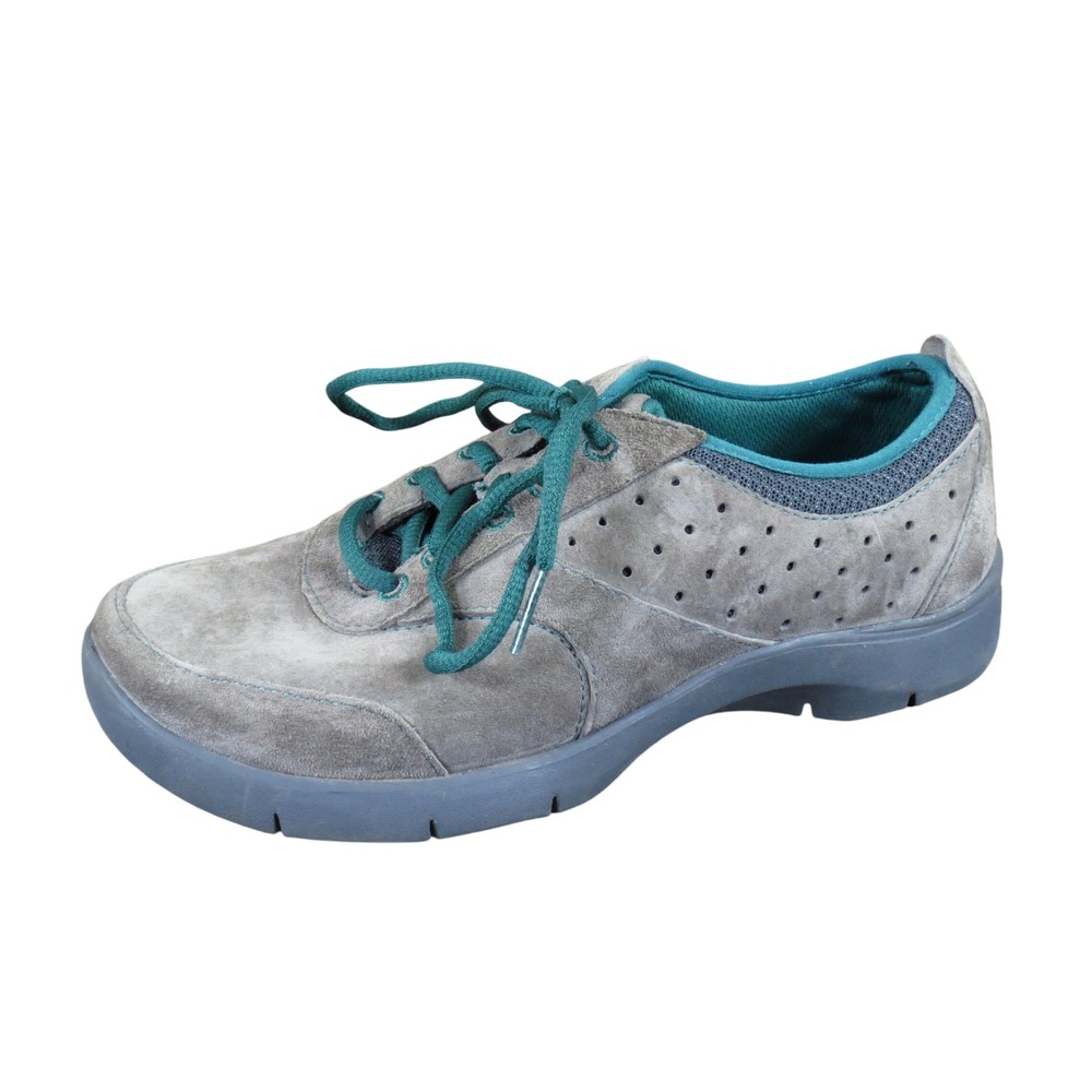 Dansko Elaine Women Walking Shoe Size 37 US 6.5-7 Comfort Sneaker Taupe Teal